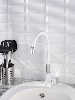 Смеситель для кухни РМС SL123W-016F белый